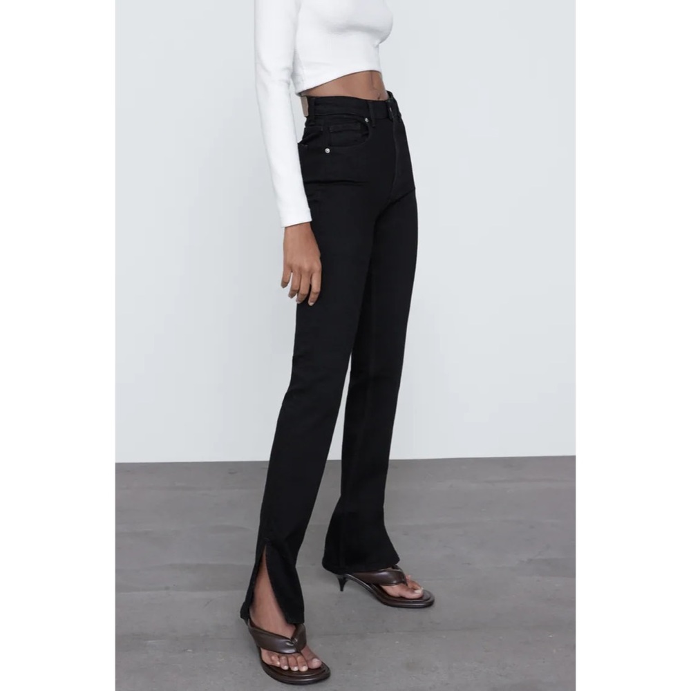 New Zara hi rise split bottom sz 4